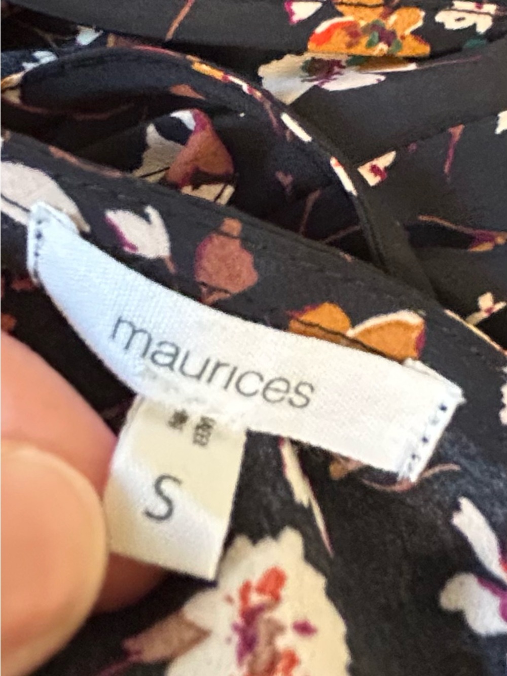 Maurices Black Floral High-Low Dress - Picture 5 of 6